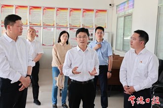 曹志强在安乡县调研早稻生产、防汛抗旱、产业发展等工作