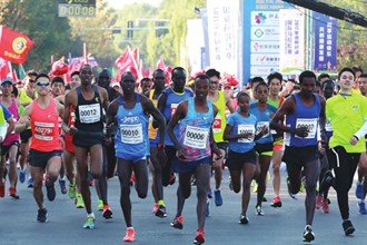 桃花源·2017常德柳叶湖国际马拉松赛昨日开赛