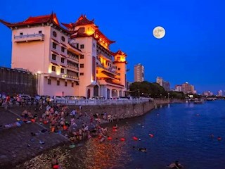 夜幕下的武陵阁