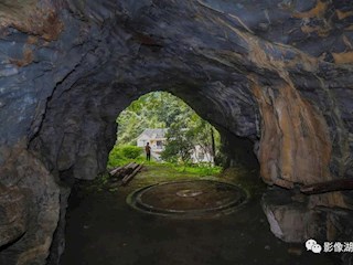 桃源县牛车河镇毛坪村山洞石磨