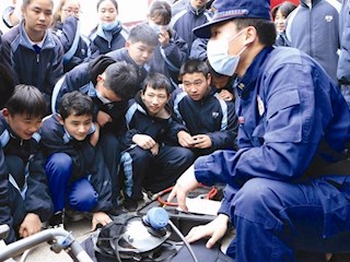 【社会】“开学第一课”消防安全宣传活动