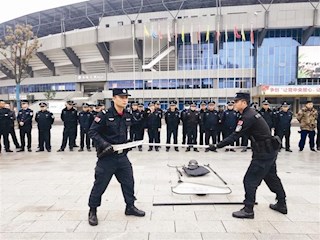 市公安局武陵分局组织应急处置技能训练