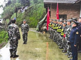 石门县维新镇开展应急演练