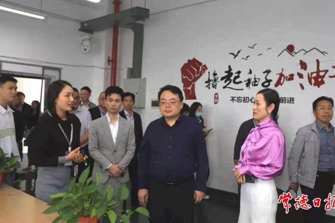 省委网信办调研组来常调研创客主播孵化基地