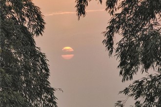 太阳山上的落日