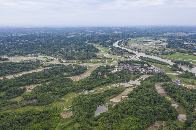 浯溪河战场全景