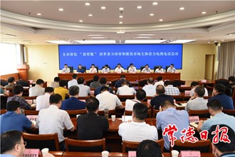 我市召开深化“放管服”改革着力培育和激发市场主体活力电视电话会议