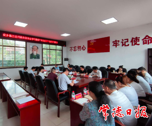 市领导赴安乡县三岔河镇指导党史学习教育时强调：通过党史学习教育弘扬正气激发正能量