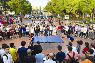 常德市“康乐园”杯户外乒乓球赛