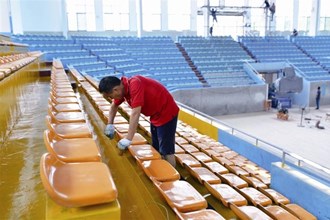 市体育公园篮球馆升级