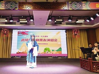 武陵区：九九重阳节京剧演唱会热闹举行