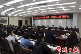 市领导专题调度市八届人大一次会议筹备工作