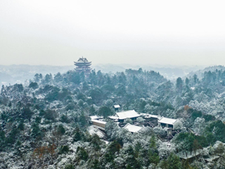 雪中桃花源恍若仙境【组图】