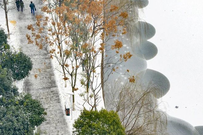 【津市市】东湖雪景