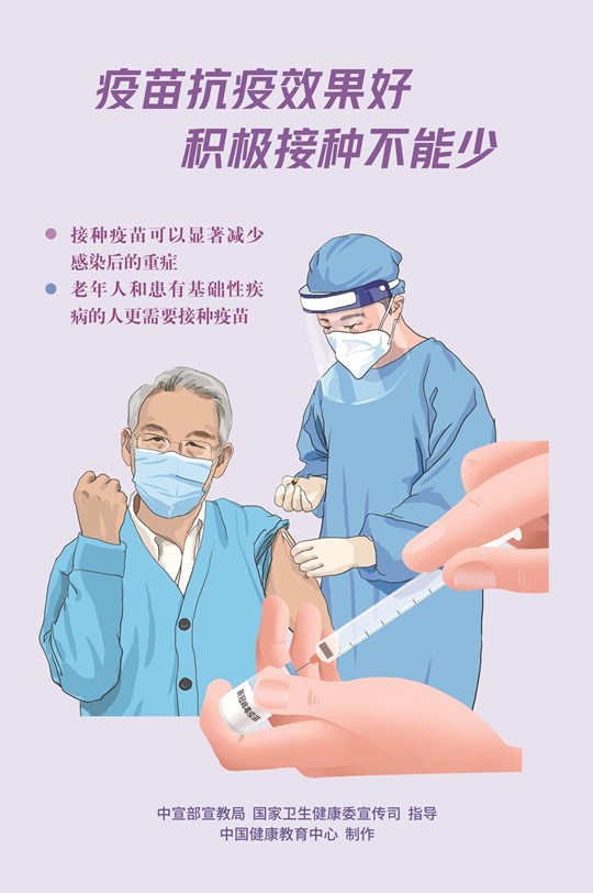 新冠肺炎疫情防控和疫苗接种宣传海报5