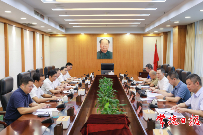 曹志强周振宇与长沙海关关长朱光耀一行座谈　共同推动常德开放型经济发展