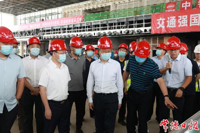国铁集团总工程师来常督导时指出 高质量高效率推动高铁站各项配套设施建设