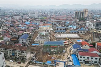 【临澧】建设中的澧北城乡供水一体化项目鸟瞰图