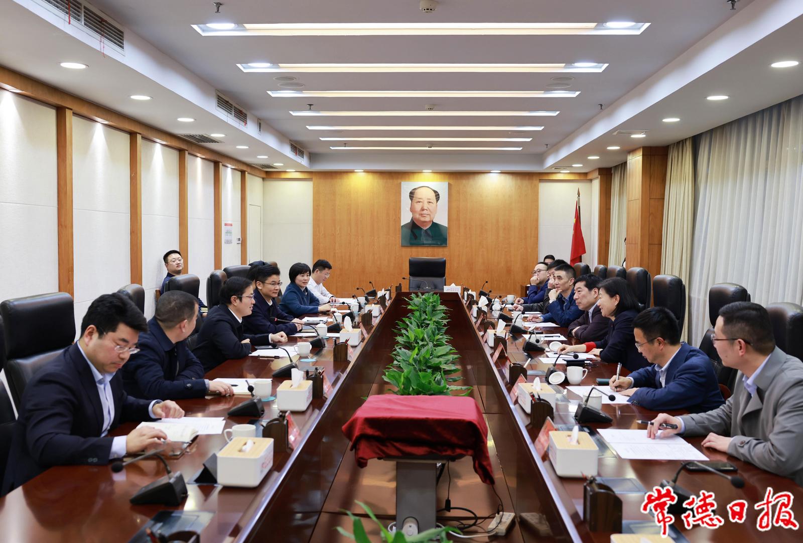 曹志强与两家来常考察的企业负责人座谈 深化项目合作 推动外向型经济发展_领导活动_市政府_常德市人民政府门户网站