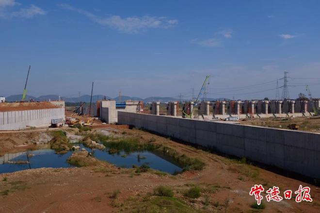 【摄影报道】石澧航道青山枢纽建设忙