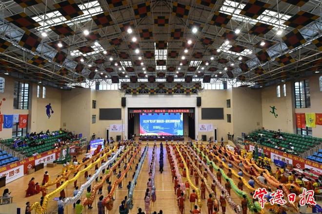 【摄影报道】“乾元杯”2023 年湖南省第一届舞龙舞狮锦标赛在常德举行