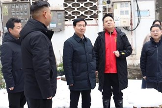 市领导带队赴驻点街道指导低温雨雪冰冻天气防范应对工作