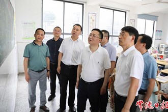 市领导调研督导鼎城区中小学防溺水工作