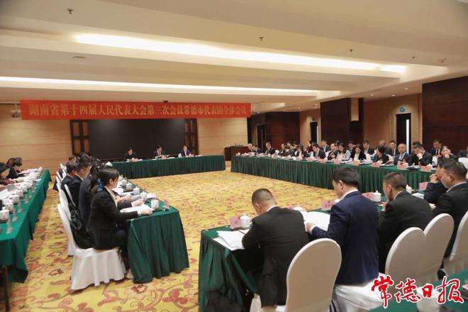 省十四届人大三次会议常德代表团召开第五次全体会议