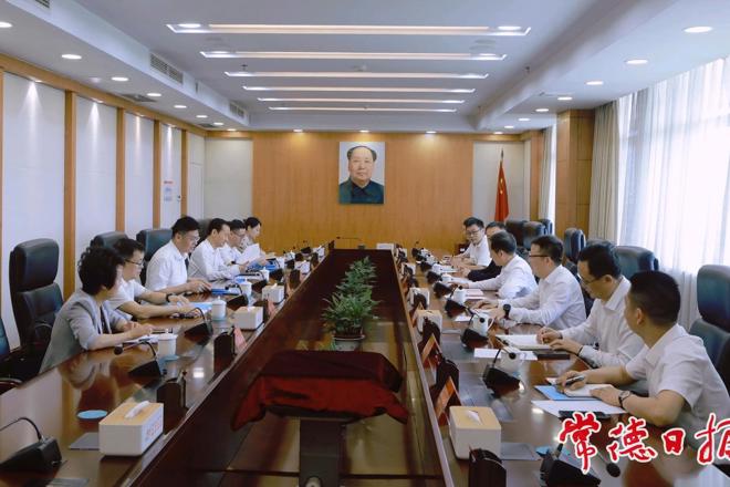 罗毅君与湖南联通周智一行座谈