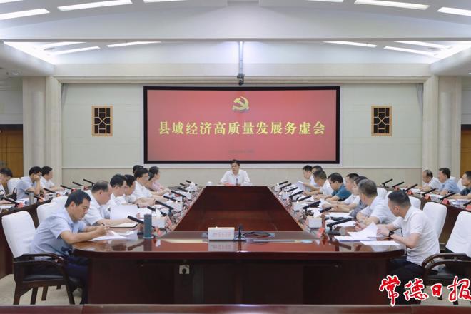 罗毅君主持召开县域经济高质量发展务虚会