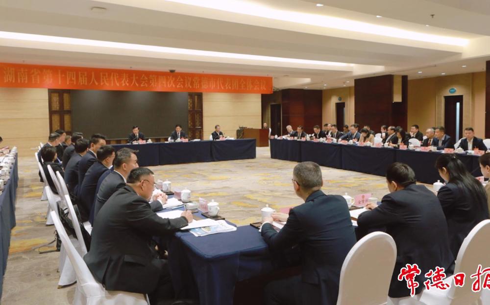 常德代表团集中审议省人大常委会工作报告