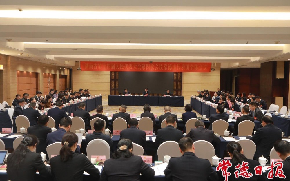 常德代表团集中审议省高级人民法院、省人民检察院工作报告