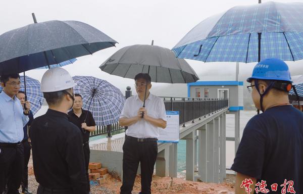 罗毅君赴澧县督导检查防汛工作