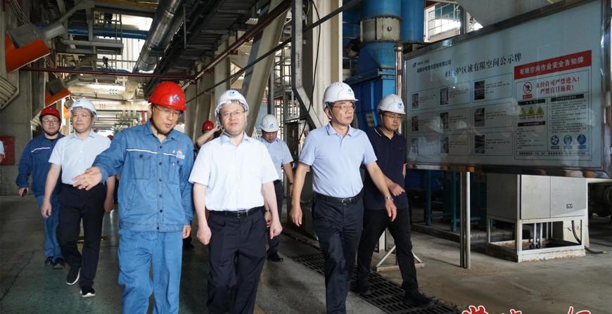周振宇在常德经开区督导检查企业降能降碳降本工作