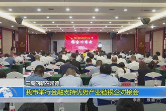 我市举行金融支持优势产业链银企对接会