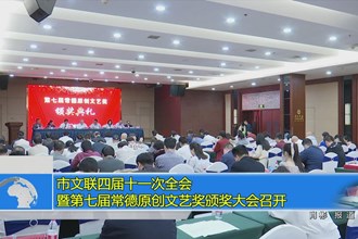市文联四届十一次全会暨第七届常德原创文艺奖颁奖大会召开