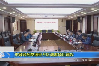 市领导到常德经开区调度项目建设
