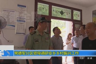 常德军分区领导调研安乡乡村振兴工作