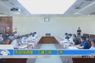市领导调度“三建三拆”工作