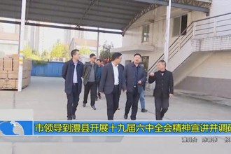 市领导到澧县开展党的十九届六中全会精神宣讲并调研