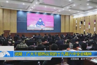 武陵：干部群众热议党的十九届六中全会精神