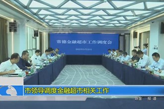市领导调度金融超市相关工作