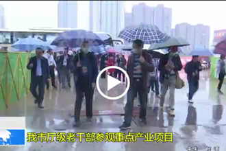 我市厅级老干部参观重点产业项目
