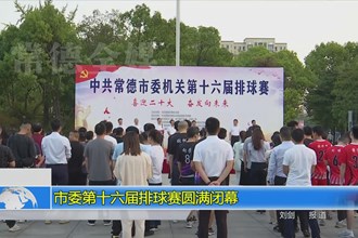常德市委第十六届排球赛圆满闭幕
