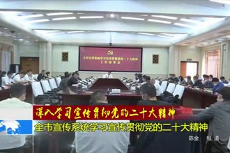 常德市宣传系统学习宣传贯彻党的二十大精神