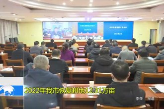2022年常德市恢复耕地12.31万亩