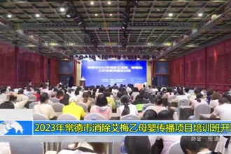 2023年常德市消除艾梅乙母婴传播项目培训班开班