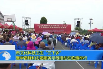 常德市文化科技卫生“三下乡”暨学雷锋和志愿服务示范活动在临澧举行