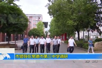 市领导在常德市第三中学调研