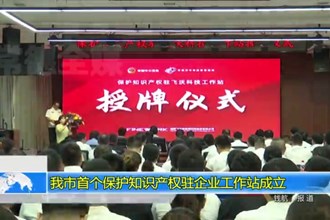 常德市首个保护知识产权驻企业工作站成立